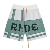 RHUDE knitted casual letter shorts